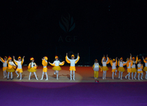 National Gymnastics Arena in Baku hosts Novruz show. Azerbaijan, 19 match, 2016